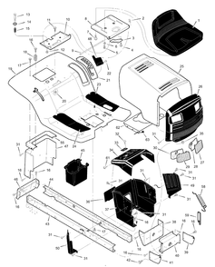 Part Location Diagram of F-99717 Murray Book, Instruction